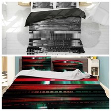 3D Abstract Glitch Background Quilt Cover Duvet Cover Comforter set