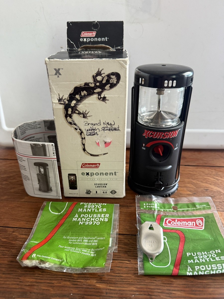 COLEMAN EXPONENT Xcursion Lantern IN BOX w/ 4 MANTLES 9970