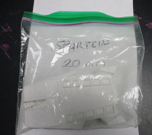 Plastic Figure "Spartius" 20mm Unbuilt Unbranded, 2 Pieces
