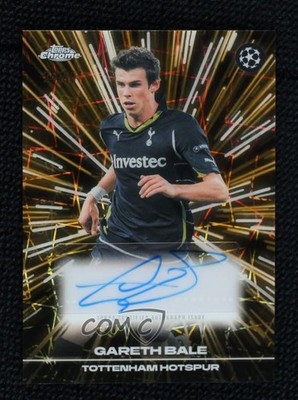 2025 Topps Chrome UEFA Club Competitions Black Lazer 24/50 Gareth Bale Auto 1j45
