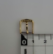Genuine SEIKO buckle, 9mm, gold, stainless st...