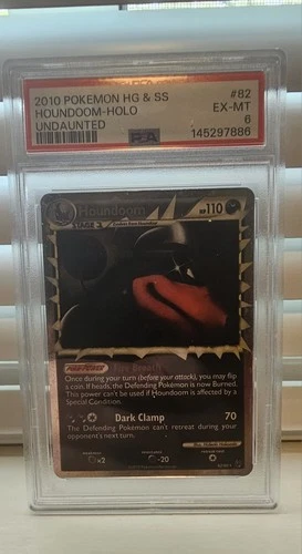 Houndoom 2010 Pokemon Heartgold & Soulsilver Undaunted Holo #82 PSA 6