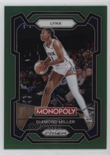 2024 Panini Prizm Monopoly WNBA Green Prizm 6/24 Diamond Miller #9 16wc