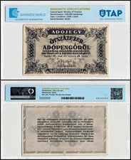 Hungary 500000 Adopengo, 1946, P-139, Used Authenticated