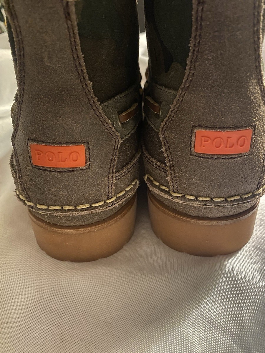 Polo Country Ralph Lauren Ranger Mid Camo Brown Suede Leather