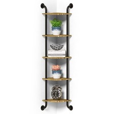 Corner Shelf Wall Mount 5-Tier, Wall Decor for Home Living Room Bedroom, Wall...