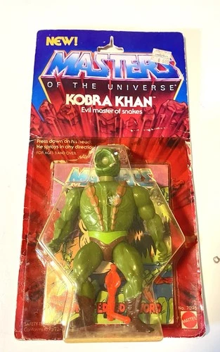 1983 MOTU,VINTAGE,KOBRA KHAN,Masters of the Universe, He-man Read