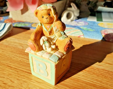 1996 Cherished Teddies By Enesco Baby Covered Box By Priscilla Hillman 203734