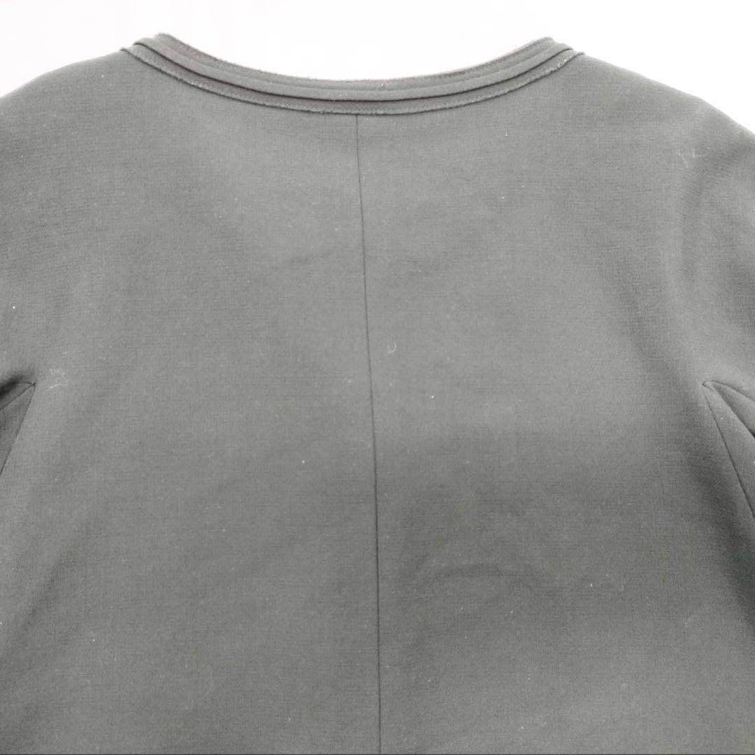 Max Mara STUDIO Collarless Jacket, Dark Green, Si… - image 18