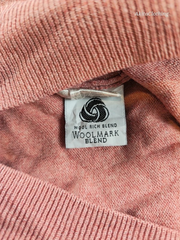 Lacoste V-Neck Jumper Boxy M Pink Wool Blend 353 image 4