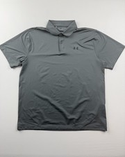 Under Armour Polo Shirt Mens XL Gray The Performance Polo Golf Lightweight