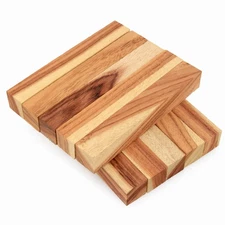 Granadillo / Macawood Wood Pen Blank, Multi-Toned, 3/4" x 3/4" x 5", Pack of 10