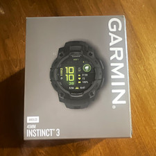 Garmin Instinct 3 AMOLED 45mm GPS Heart Rate Monitor Watch Black 010-02936-00