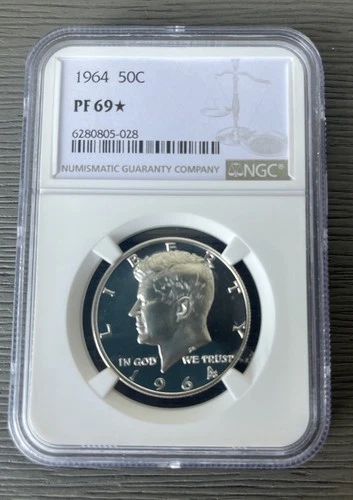 1964 Kennedy Silver Half Dollar 50C Proof NGC PF 69 * RARE STAR