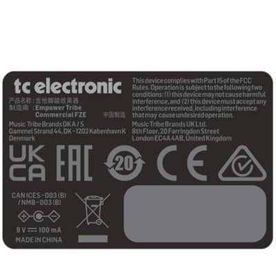 TC Electronic Guitar Delay Effects Pedal Blue (Infinite Sample