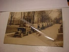 antique vintage WW1 Photo Postcard of OMC USA Military TRUCKS Army RPPC