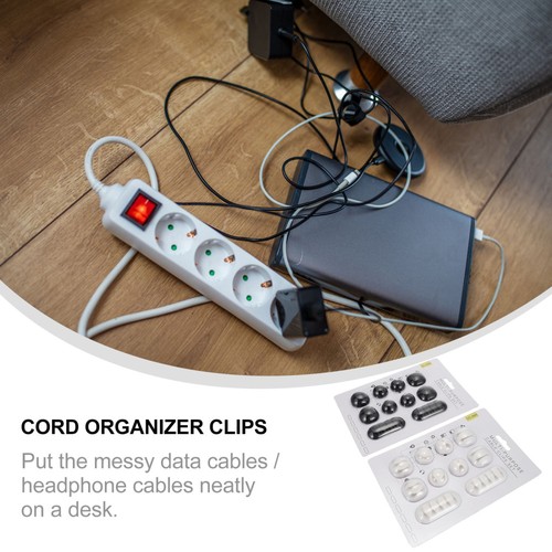 20 Pcs Standwich Set Clip Organiser Small Charging Cable Cord Organizers - 第 4/12 張圖片