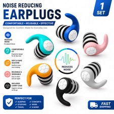Noise Cancelling Comfortable 3 Layer Earplugs 40db Ear Plugs for Sleep/work UK
