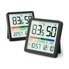 VOCOO Humidity Gauge Indoor Thermometer - Digital Indoor Humidity Sensor Room...