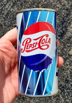 Vintage 1950's Canadian Pepsi-Cola flat top soda steel tin can | eBay
