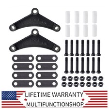 Trailer Shackle Kit, Tandem Trailer Axle Shackle Kit for Double Eye Springs (...