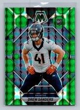2023 Panini Mosaic #318 Drew Sanders Green Mosaic Rookie