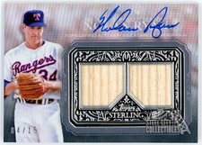 Nolan Ryan 2021 Topps Sterling Strikes Dual Relic Autograph Card #STAR-NRY 04/15