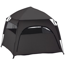 PawHut Foldable Dog Cat Tent with Water-Resistant Oxford Cloth, Carry Bag