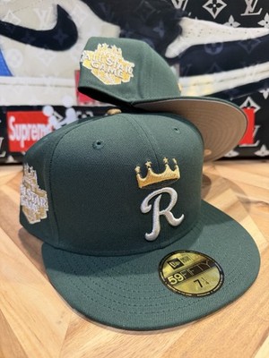 New Era Hat Club 2022 Rolex Kansas City Royals Green Gold Fitted 7 1/4 Rare!!!