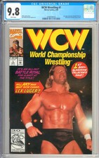 WCW Wrestling #1 Lex Luger & Sting Photo Cover Marvel Comic 1992 CGC 9.8