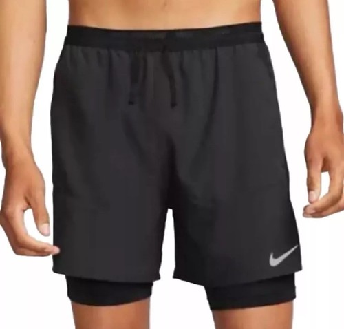 Nike Stride Dri-FIT Men’s Sz Medium Running Shorts DM4757-010 Black NWT