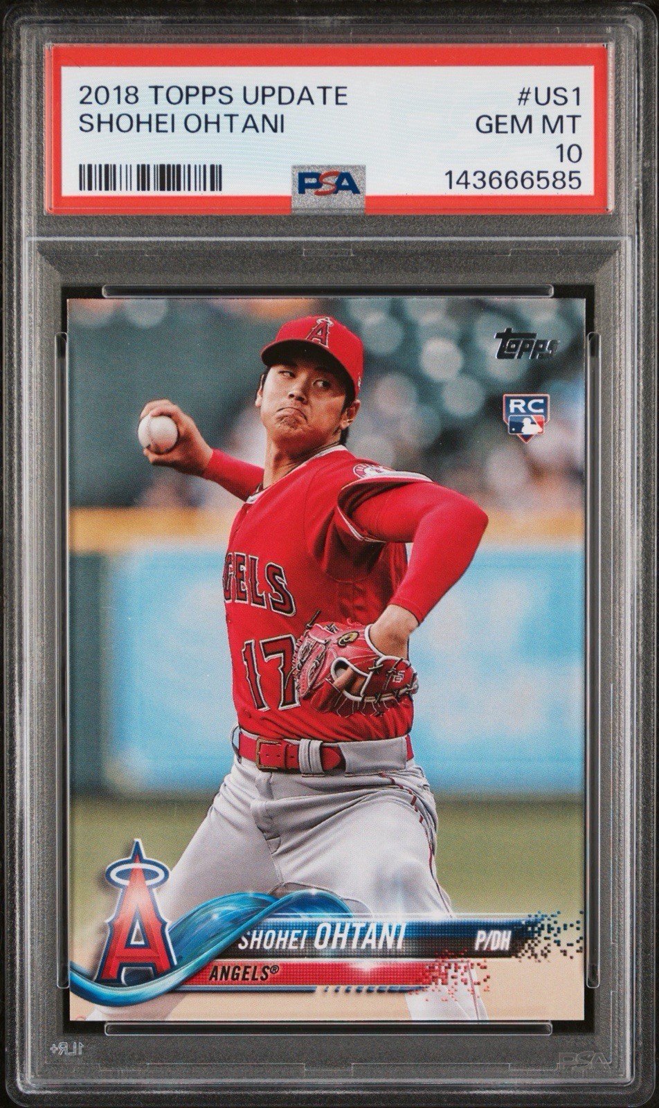 2018 Topps Update US1 Shohei Ohtani PSA 10