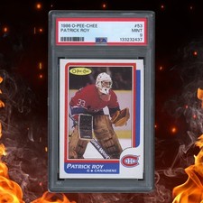 1986-87 O-Pee-Chee PATRICK ROY Rookie PSA 9 #53