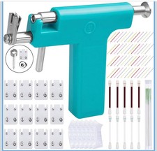Ear Piercing Gun Kit,Reusable Multi Purpose Ear Piercing Kit - 204 Pcs