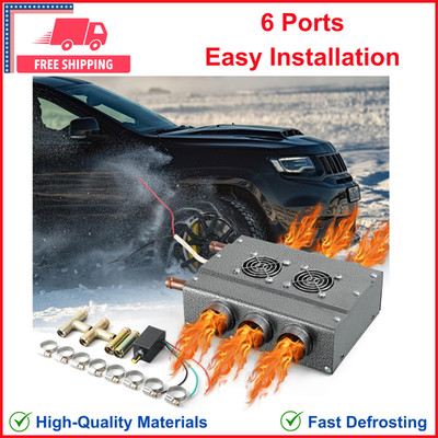 12V Universal SUV UTV Car Underdash Compact Heater Kit, Heating & Defrosting