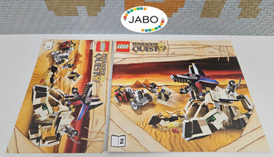 ( OK O4/33 ) Lego Pharaohs Quest Bauanleitung 7325 Rise of the Sphinx