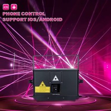 Luce Laser 6W RGB Animazione Fascio Arcobaleno DMX DJ Illuminazione Palco Discoteca ilda 