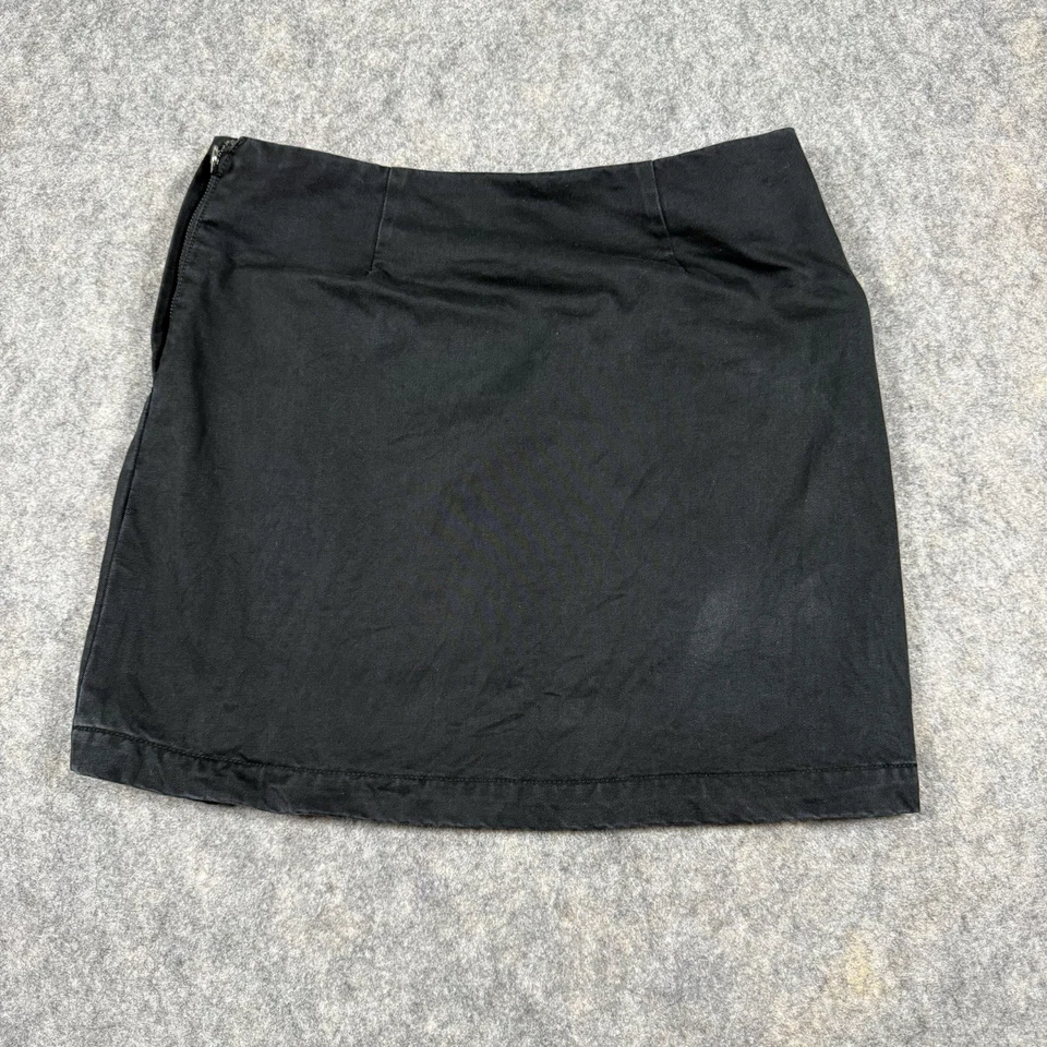 Мини-юбка Marc By Marc Jacobs с боковыми прорезями женская размер 2 черная джинсовая ткань хлопок - Изображение 2 из 4