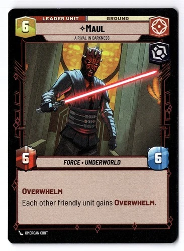 Star Wars Unlimited Twilight of the Republic Darth Maul Leader 009/257