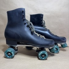 Vintage Roller Derby Skates 365 642 Black Leather High Top Quad Skate Size 11