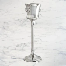 Optima Champagne Bucket with Stand – Double-Walled Stainless Steel Wine Chiller