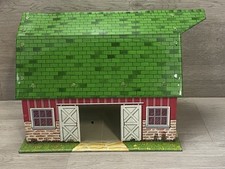 Vintage Marx "Lazy-Day Farm" Litho Red Tin Barn