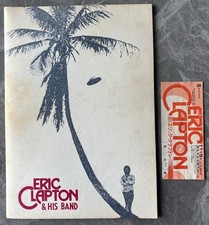 $0 ship! ERIC CLAPTON debut 1974 JAPAN tour book + GIG TICKET others listed!