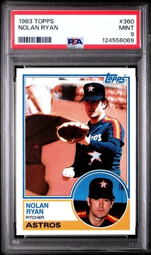 1983 Topps #360 Nolan Ryan HOF Houston Astros PSA 9 MINT