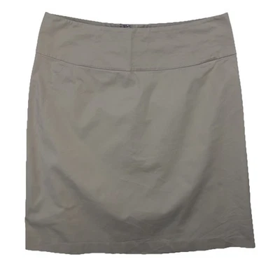 Banana Republic Damen 4 Rock Stretch Baumwolle Khaki Beige A-Linie Sommer 2007 - Bild 1 von 4