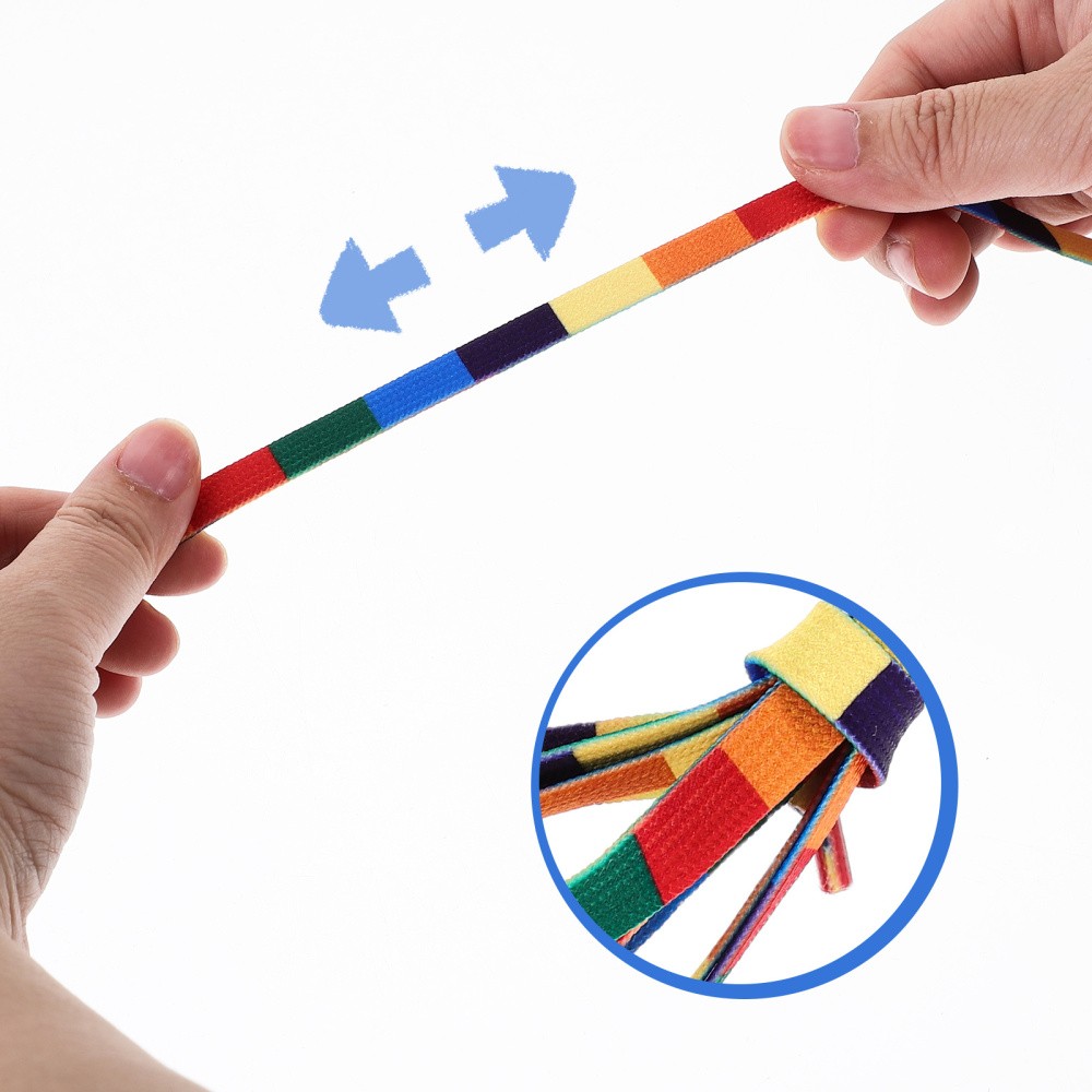 APL 4 paia di lacci arcobaleno lacci per scarpe sportive per scarpe da ginnastica