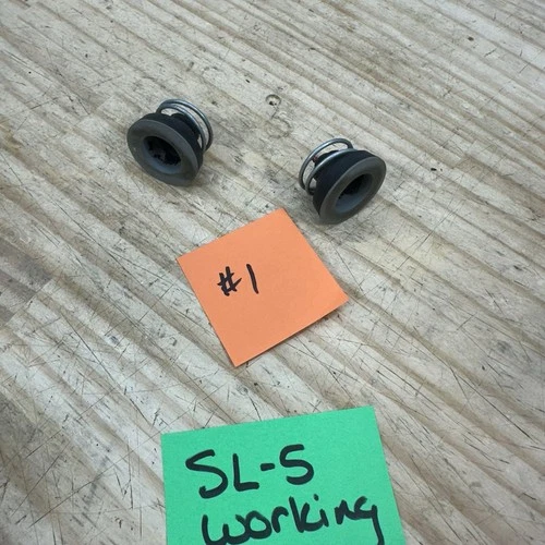 Technics SL-5 Turntable Parts - Feet Leg Pad - Grey Bottom - Good Rubber (two)