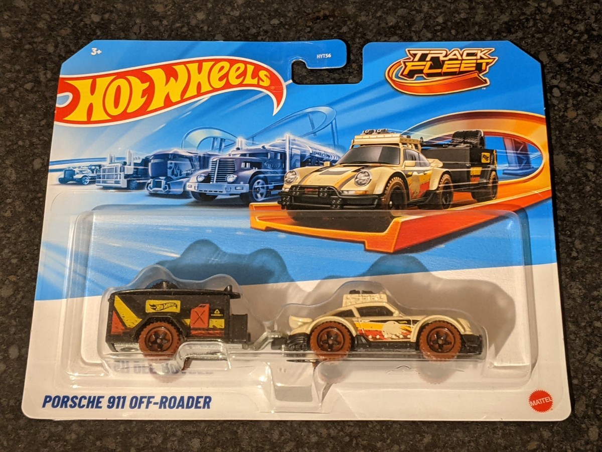 Hot Wheels Porsche 911 Off-Roader with Trailer Track Fleet