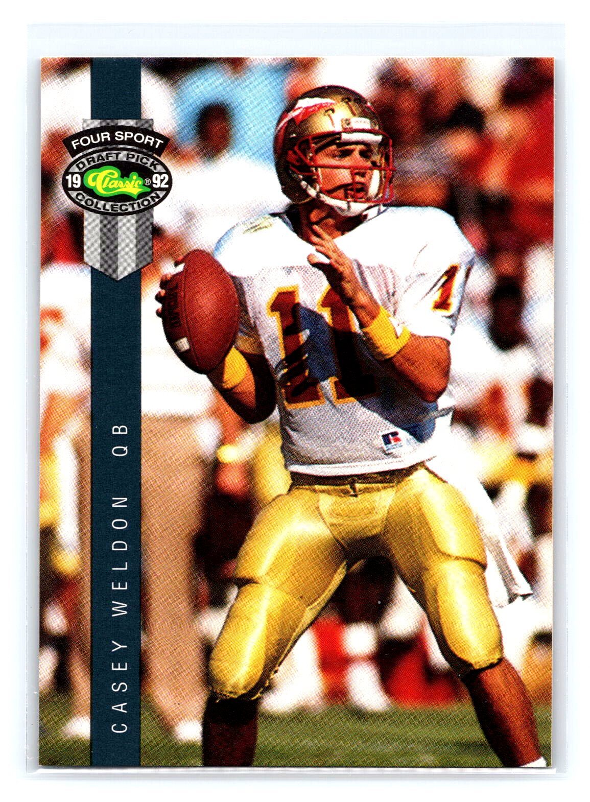 1992 Classic Four Sport Draft Pick Collection #103 Casey Weldon