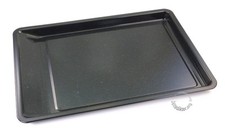 HERDBACKBLECH mit Schüttrand EMAILLE 42x29x2,5 cm BACKBLECH emailliert Ofenblech